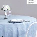 Mantel M23 LIN Azul Baby Manteleriagourmet