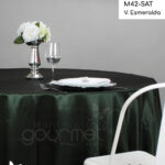 Mantel M42 SAT Verde Esmeralda Manteleriagourmet