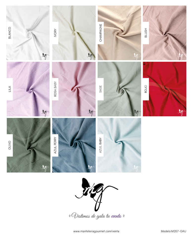 PLANTILLA DE COLORES M267 GAU Manteleria Gourmet
