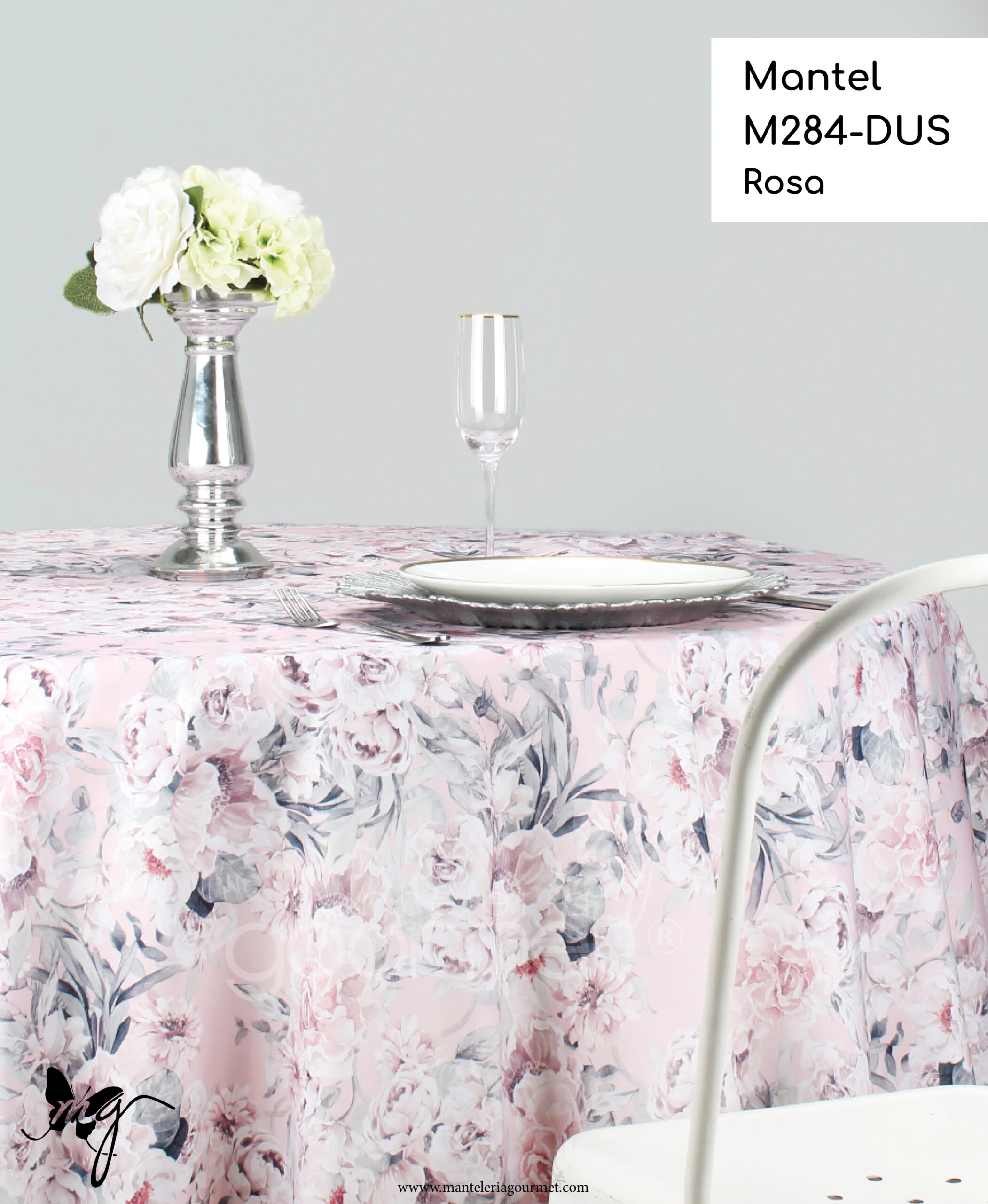 Mantel M284-DUS Rosa – Mantelería Gourmet®