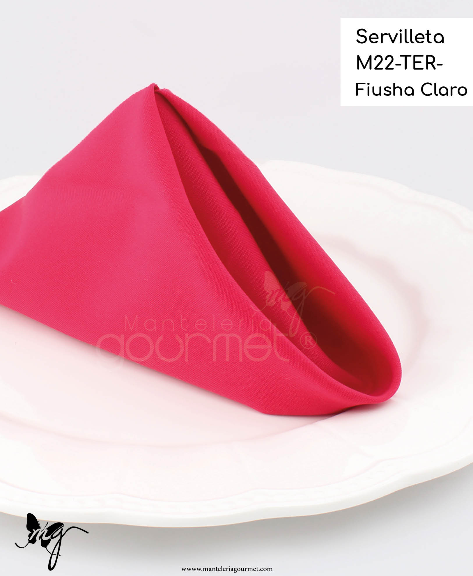 Servilleta M22 TER Fiusha Claro Manteleria Gourmet