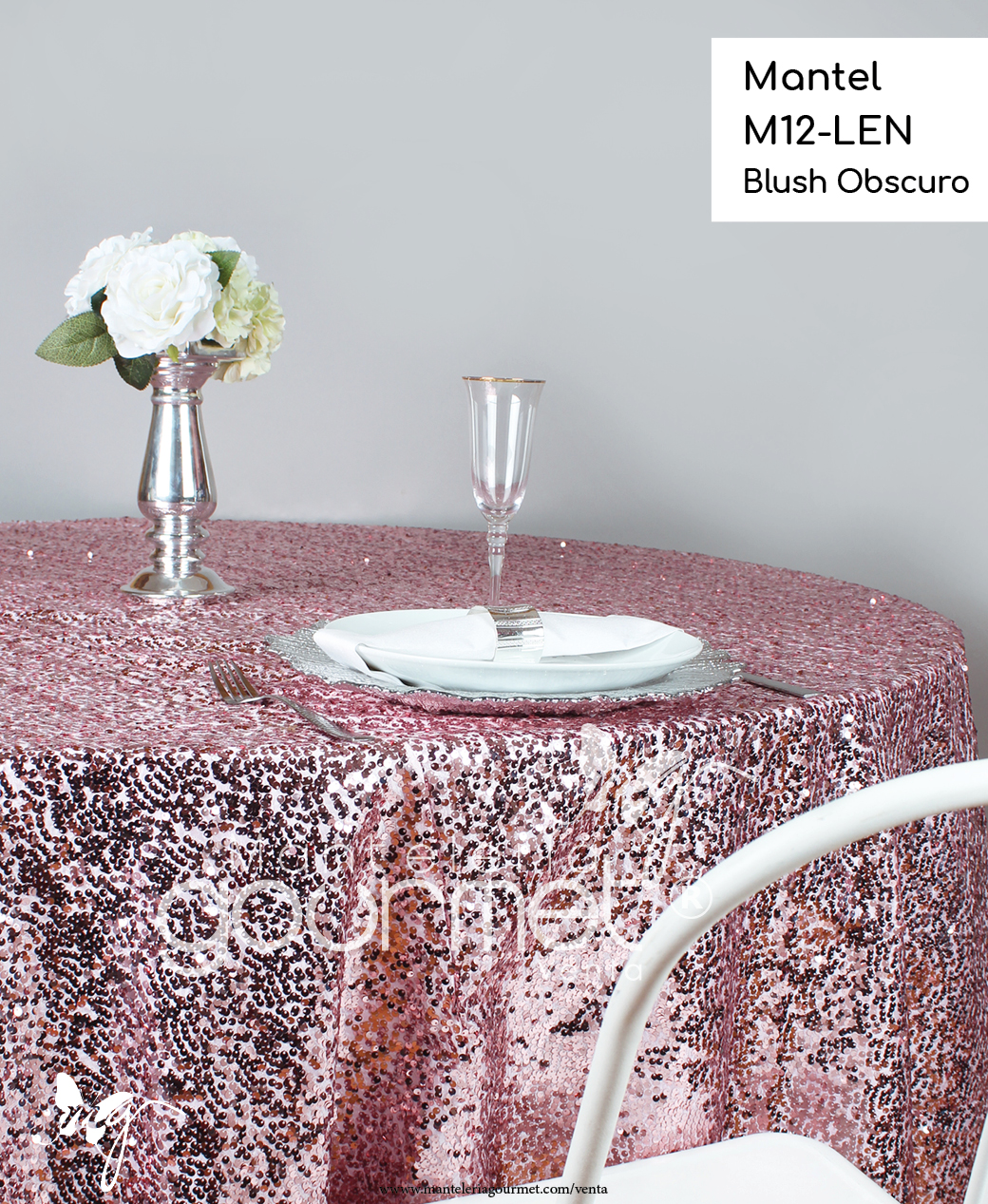 Mantel M12 LEN Blush Obscuro Manteleriagourmet