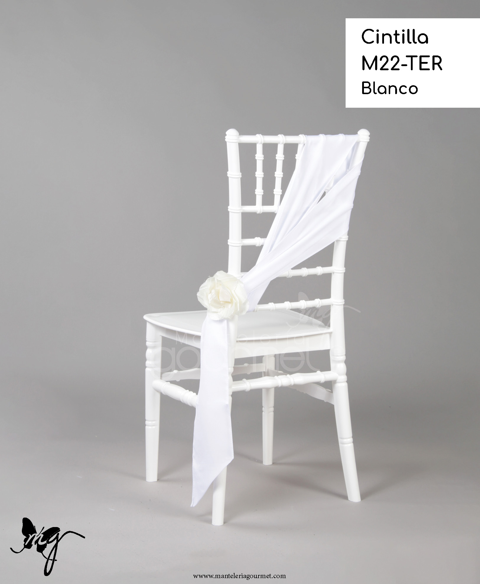 Cintilla M22 TER Blanco ManteleriaGourmet