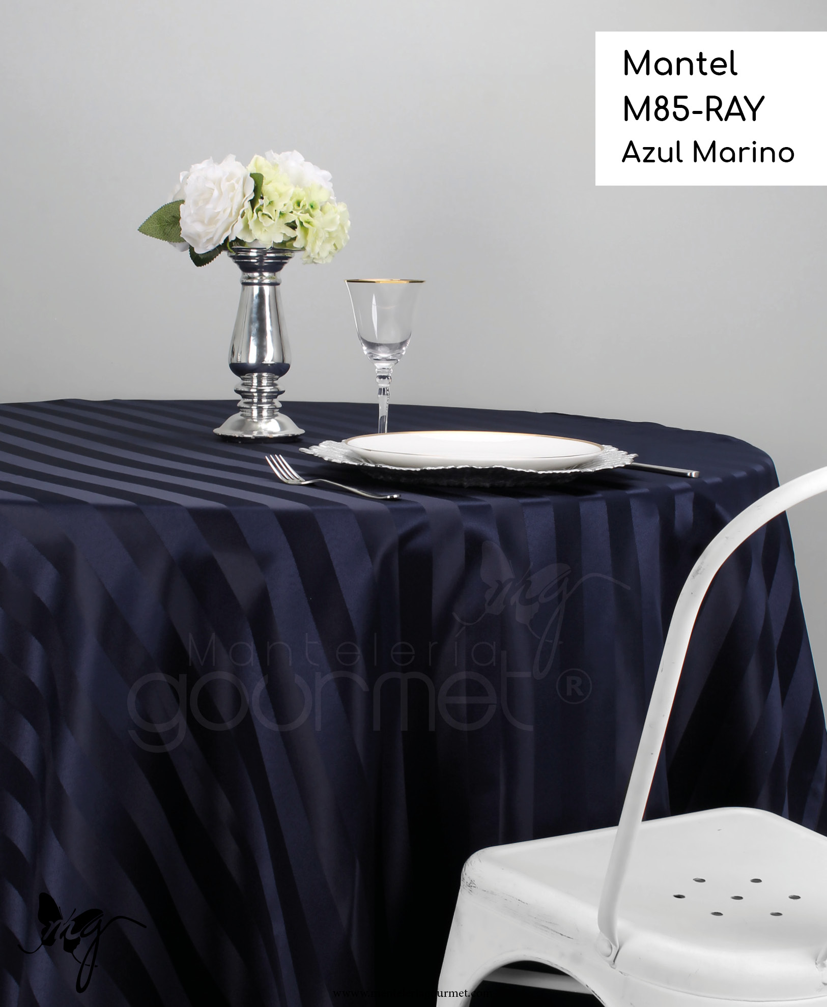 Mantel M85 RAY Azul Marino ManteleriaGourmet